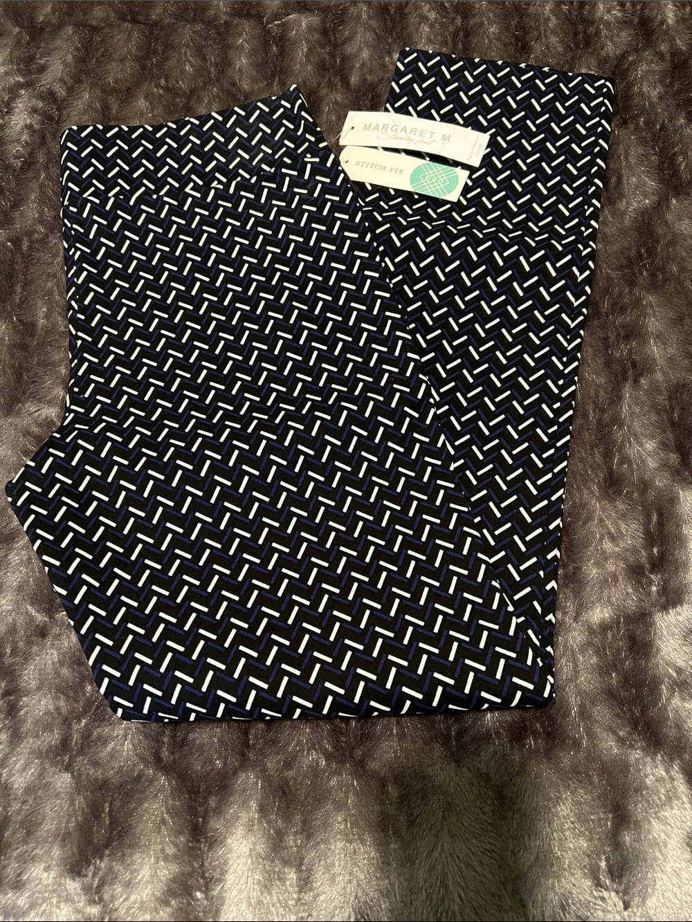 Women’s Margaret M Emer Printed Straight Leg Pant, size M